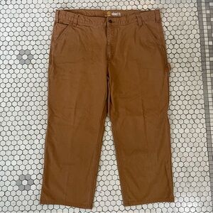 Carhartt Relaxed Fit Work Pants 42x30* Utility Workwear Carpenter Brown Stretch